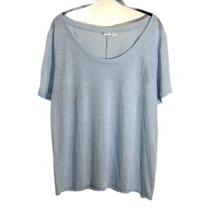 GAP Factory Relaxed Linen-Blend Scoopneck T-Shirt - 738